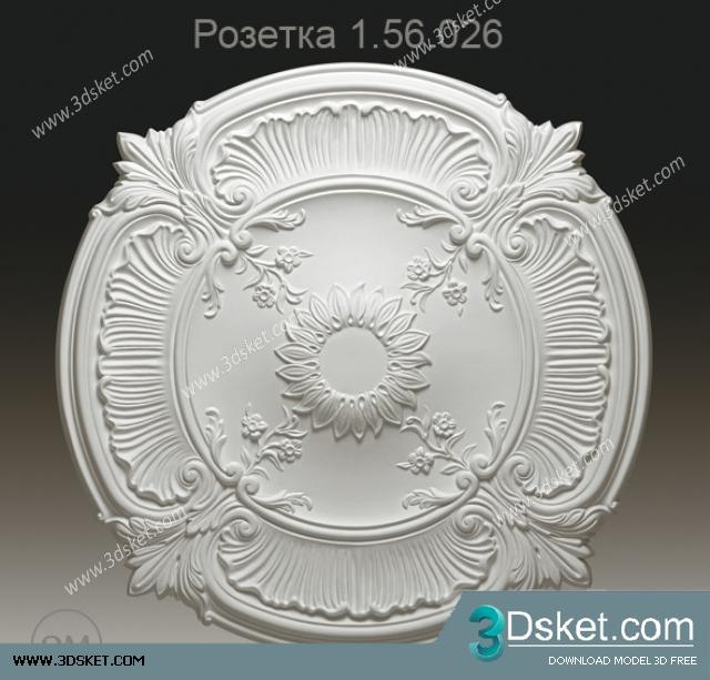 Free Download Decorative Plaster 3D Model 375