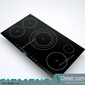 Free Download Kitchen Appliance 3D Model 0236 Bếp từ