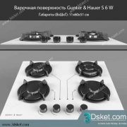 Free Download Kitchen Appliance 3D Model 0239 Bếp Ga