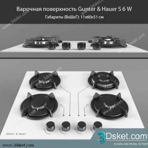 Free Download Kitchen Appliance 3D Model 0239 Bếp Ga