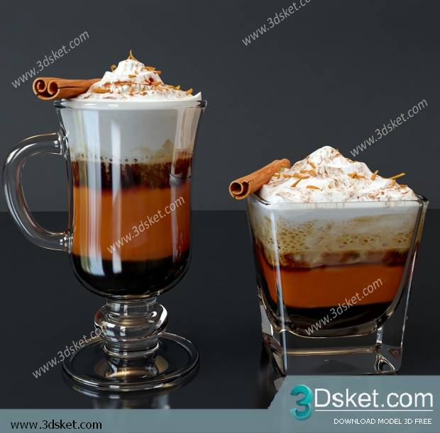 Free Download Food And Drinks 3D Model 063