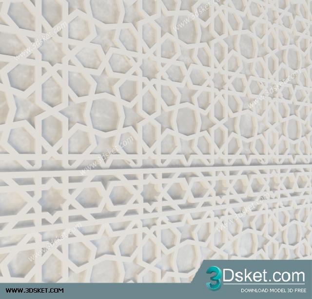 Free Download Decorative Plaster 3D Model 232