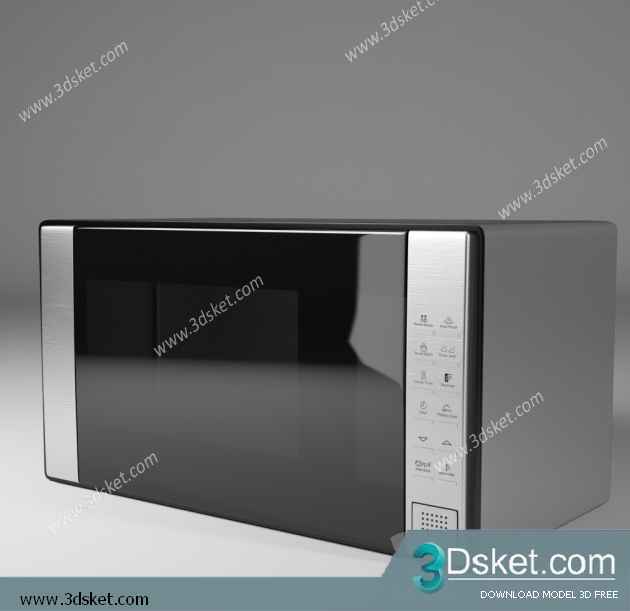 Free Download Kitchen Appliance 3D Model 0242 Lò Nướng