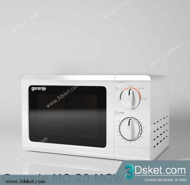 Free Download Kitchen Appliance 3D Model 0244 Lò Nướng