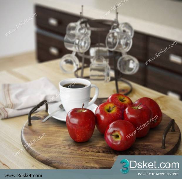Free Download Food And Drinks 3D Model 069