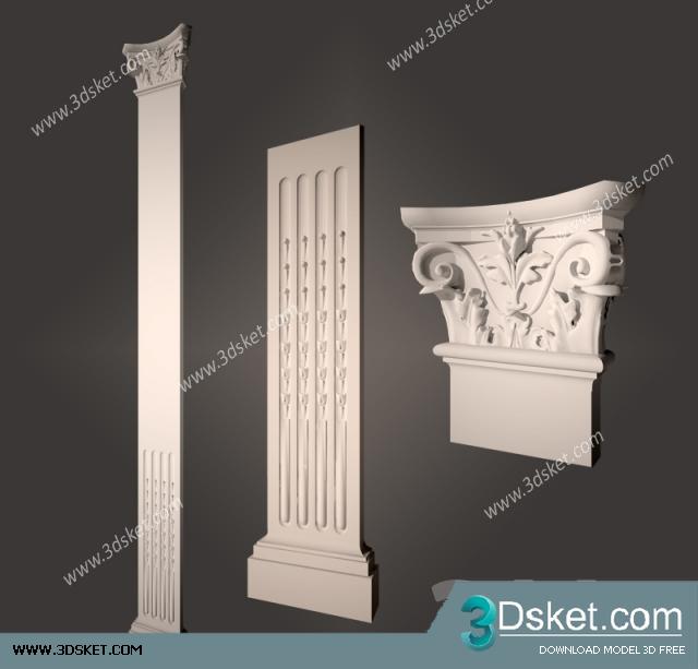 Free Download Decorative Plaster 3D Model 234