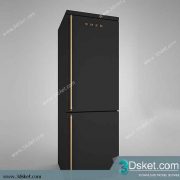 Free Download Kitchen Appliance 3D Model 0246 Tủ Lạnh