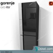 Free Download Kitchen Appliance 3D Model 0247 Tủ Lạnh