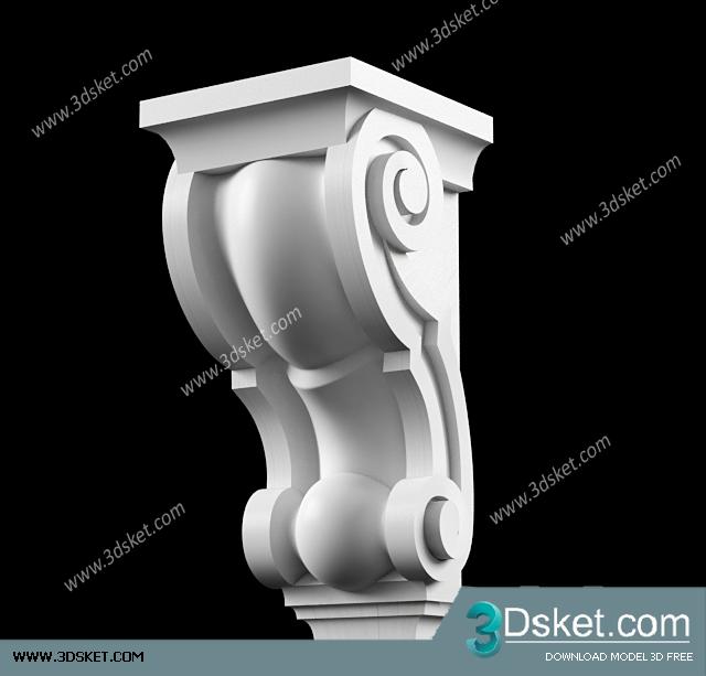 Free Download Decorative Plaster 3D Model 239