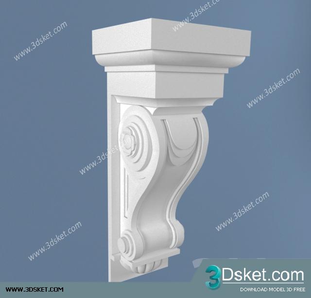 Free Download Decorative Plaster 3D Model 242