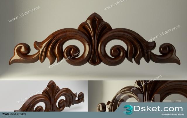 Free Download Decorative Plaster 3D Model 243