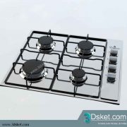 Free Download Kitchen Appliance 3D Model 0255 Bếp ga