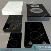 Free Download Kitchen Appliance 3D Model 0257 Bếp Từ