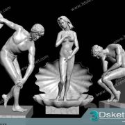 Free Download Sculpture 3D Model Điêu Khắc 079