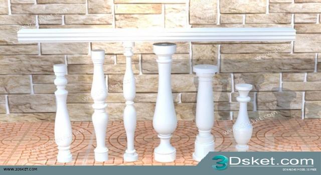 Free Download Decorative Plaster 3D Model 261