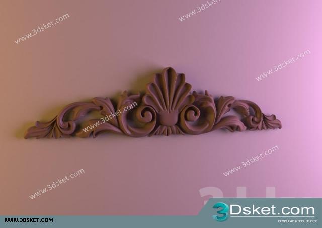 Free Download Decorative Plaster 3D Model 266