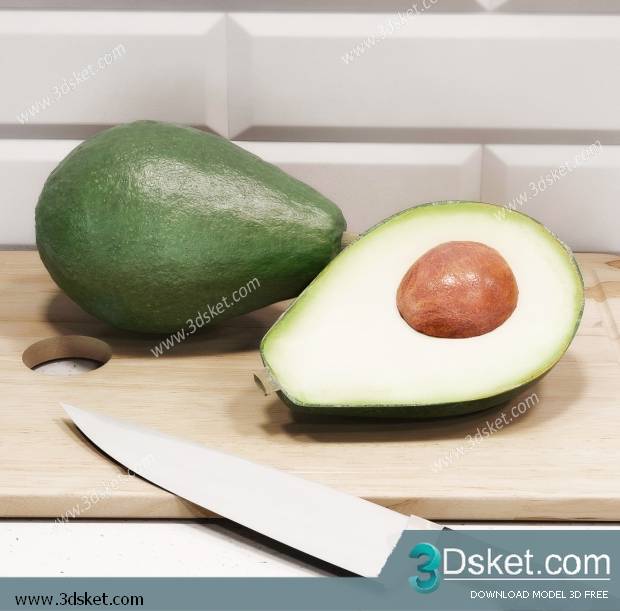 Free Download Food And Drinks 3D Model 075