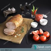Free Download Food And Drinks 3D Model 079