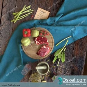 Free Download Food And Drinks 3D Model 081