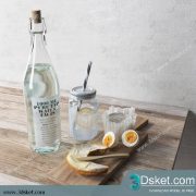 Free Download Food And Drinks 3D Model 085