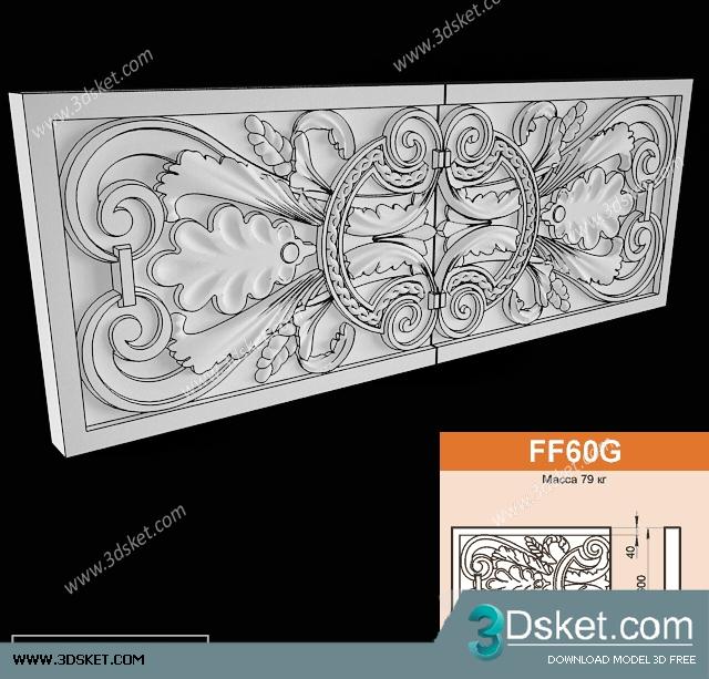 Free Download Decorative Plaster 3D Model 273