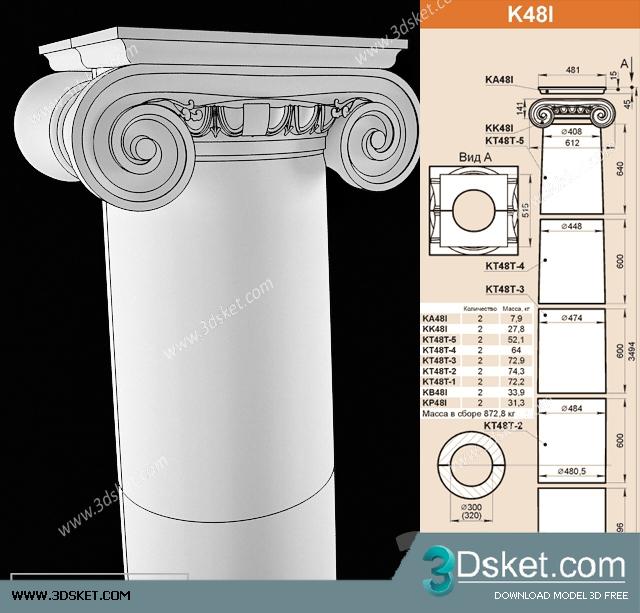 Free Download Decorative Plaster 3D Model 289