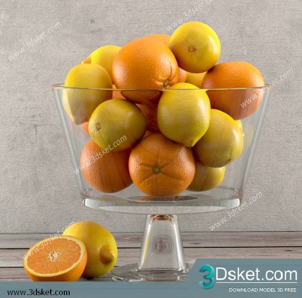 Free Download Food And Drinks 3D Model 088