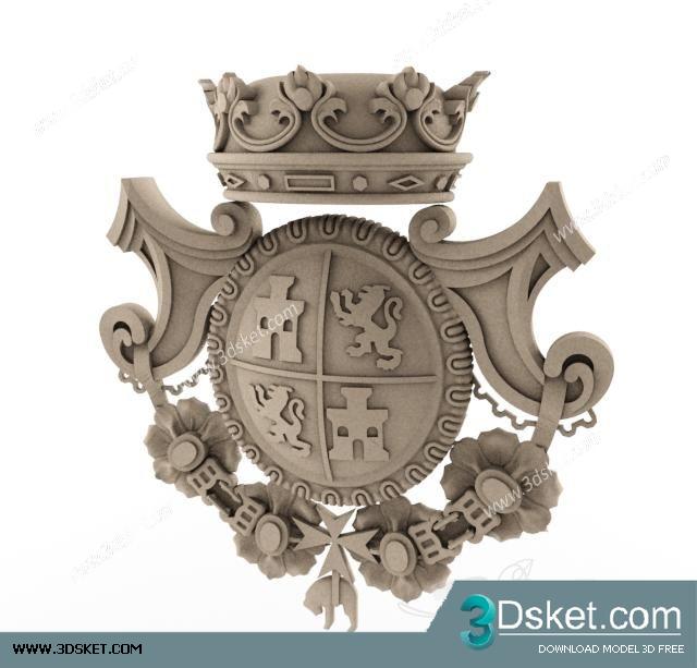 Free Download Decorative Plaster 3D Model 305 Phào Hoa Văn