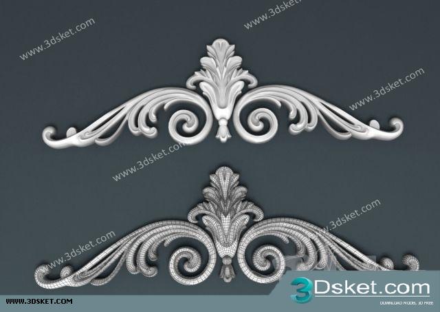 Free Download Decorative Plaster 3D Model 308