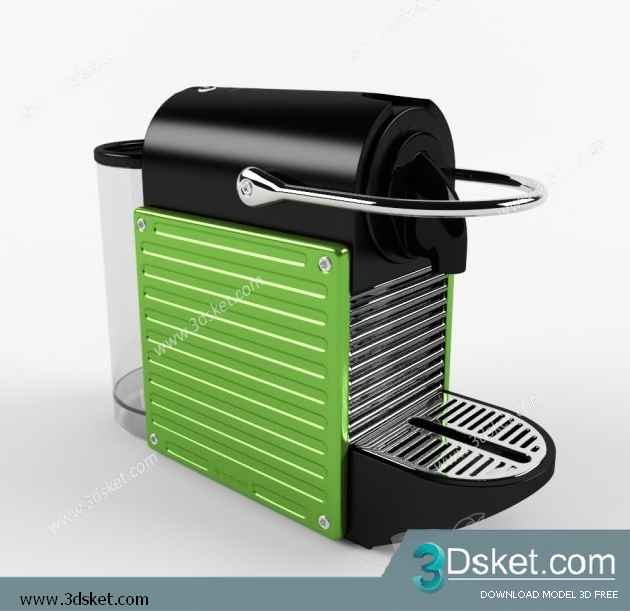 Free Download Kitchen Appliance 3D Model 0187 máy ép