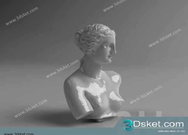 Free Download Sculpture 3D Model Điêu Khắc 086