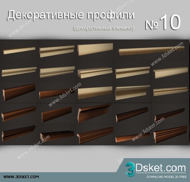 Free Download Decorative Plaster 3D Model 312