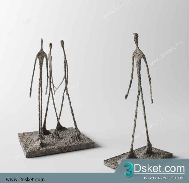 Free Download Sculpture 3D Model Điêu Khắc 093