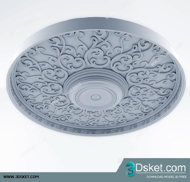 Free Download Decorative Plaster 3D Model 314