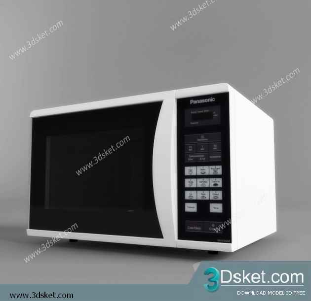 Free Download Kitchen Appliance 3D Model 0194 Lò Nướng