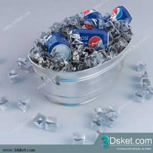 Free Download Food And Drinks 3D Model 099