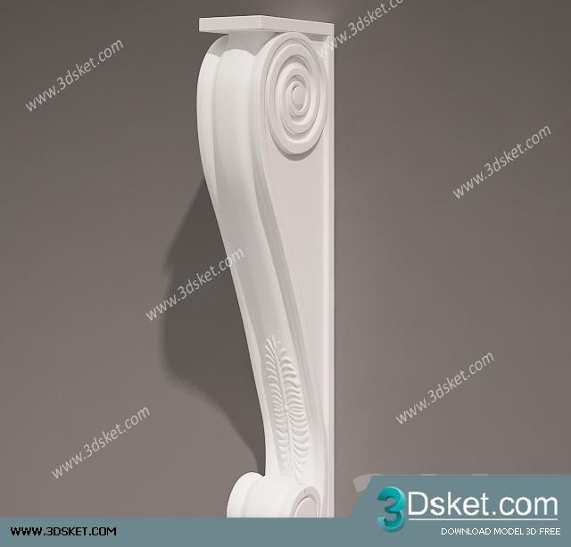 Free Download Decorative Plaster 3D Model 330