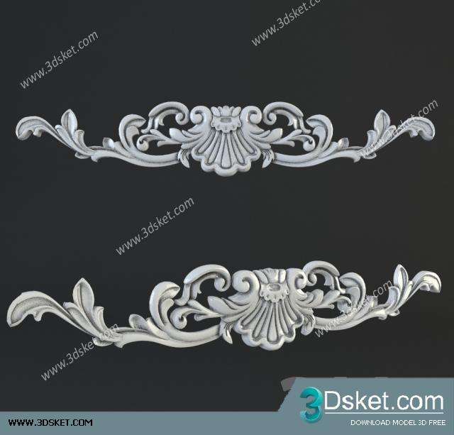 Free Download Decorative Plaster 3D Model 336