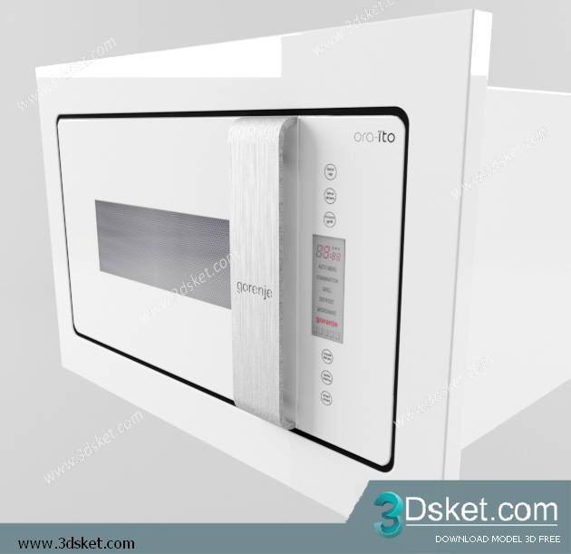 Free Download Kitchen Appliance 3D Model 0202 Lò Nướng