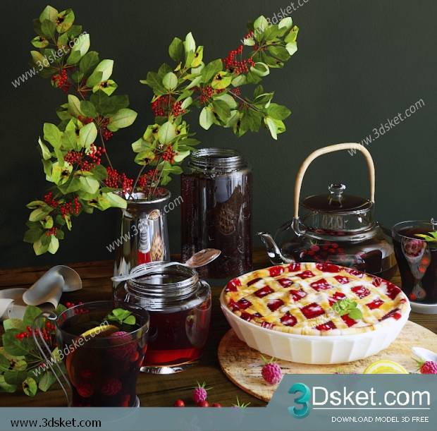 Free Download Food And Drinks 3D Model 0102
