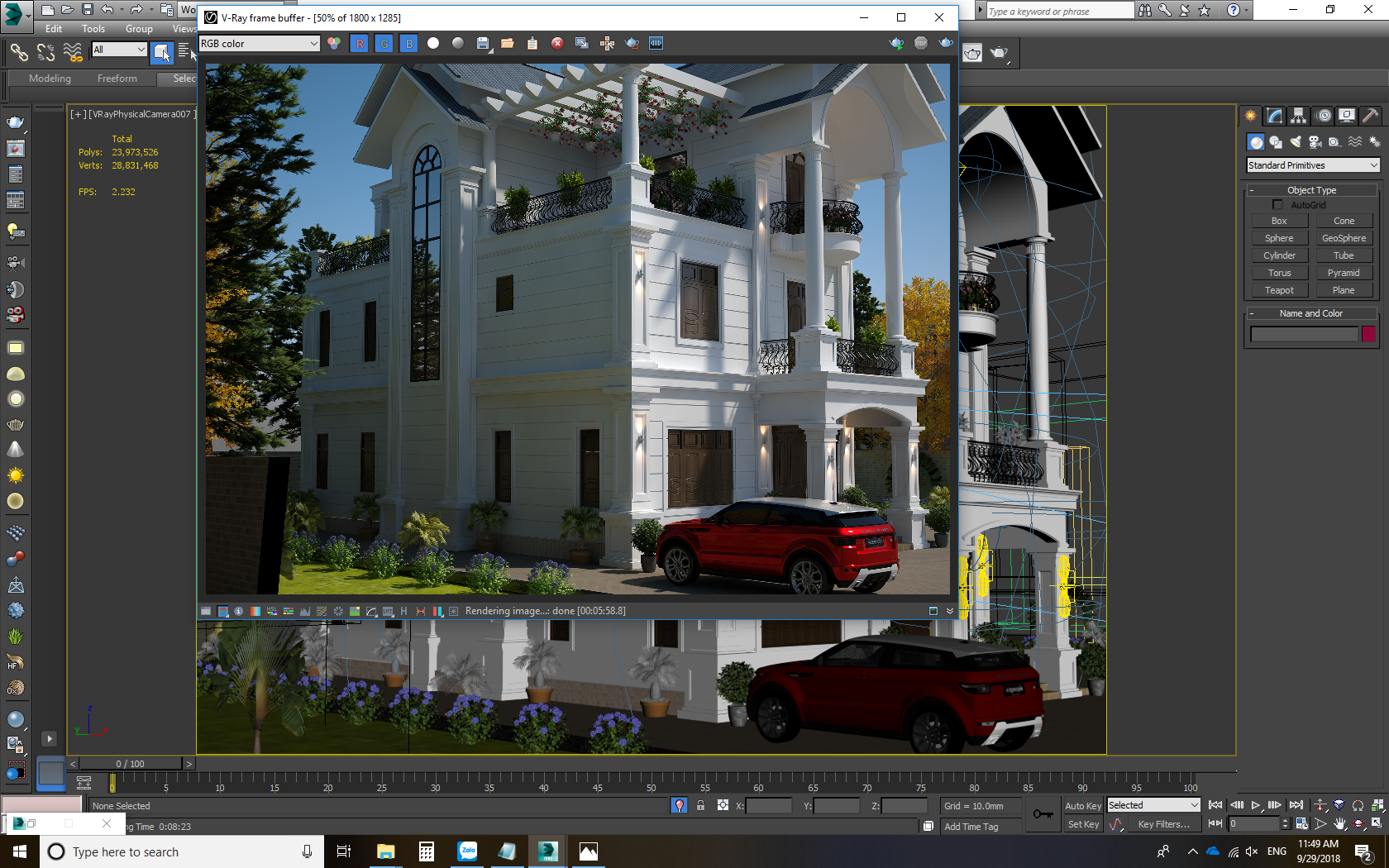 3D Exteriors Model 054 Scene 3dsmax