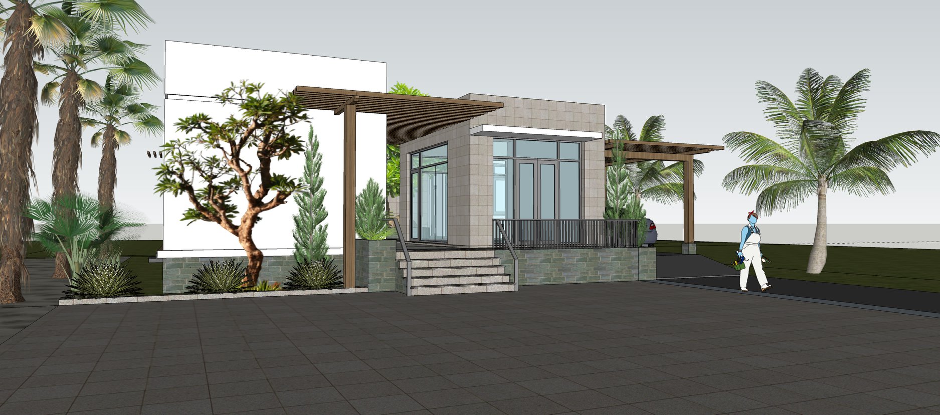 3D Exteriors Model 097 Scene 3dsmax