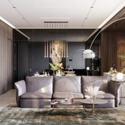 3D Interior Model Kitchen Living room 029 Scene 3dsmax
