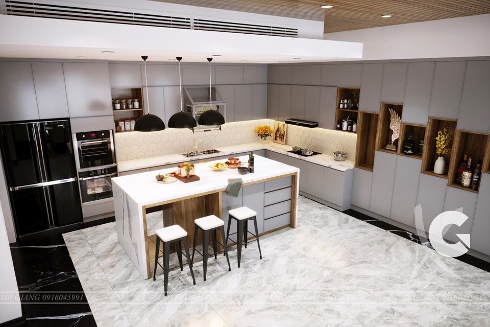 3D Interior Model Kitchen Living room 031 Scene 3dsmax