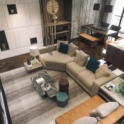 3D Interior Model Kitchen Living room 0033 Scene 3dsmax