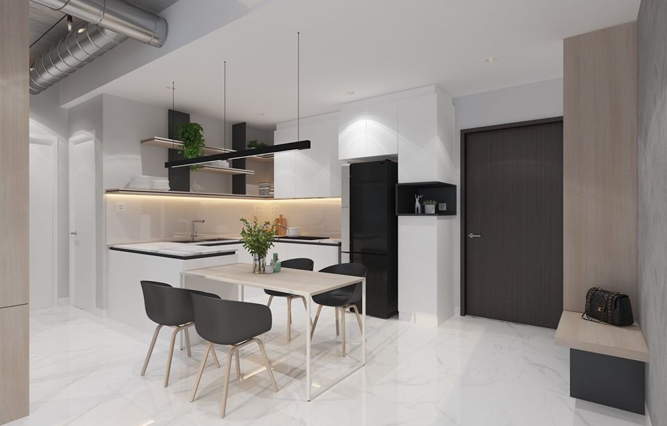 3D Interior Model Kitchen Living room 043A Scene 3dsmax