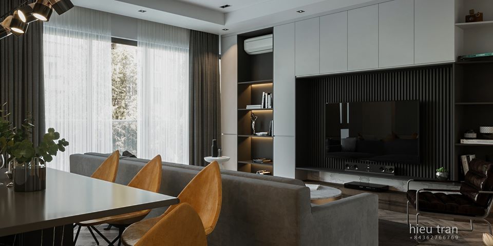 3D Interior Model Kitchen Living room 044 Scene 3dsmax