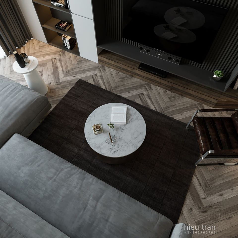 3D Interior Model Kitchen Living room 044 Scene 3dsmax