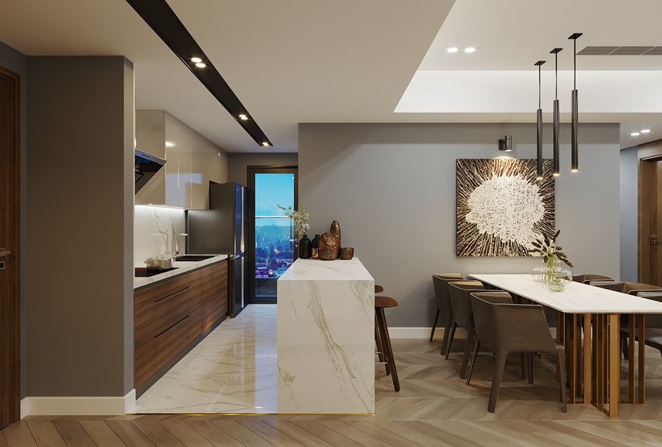 3D Interior Model Kitchen Living room 044A Scene 3dsmax