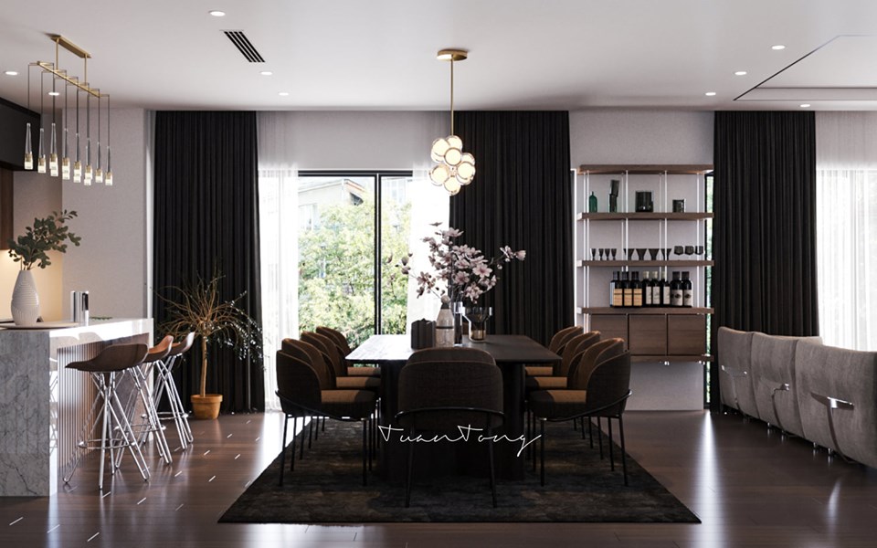 3D Interior Model Kitchen Living room 047A Scene 3dsmax